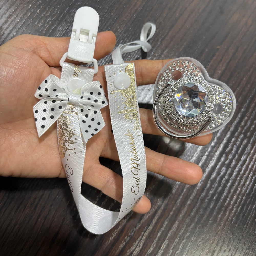 Newborn Gift Set - Glistening golden Baby Comfort pacifier &