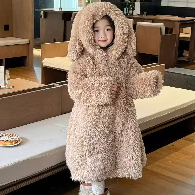 Baby X Clothing - AutumnWinter Girls Fur Coat Baby Imitation
