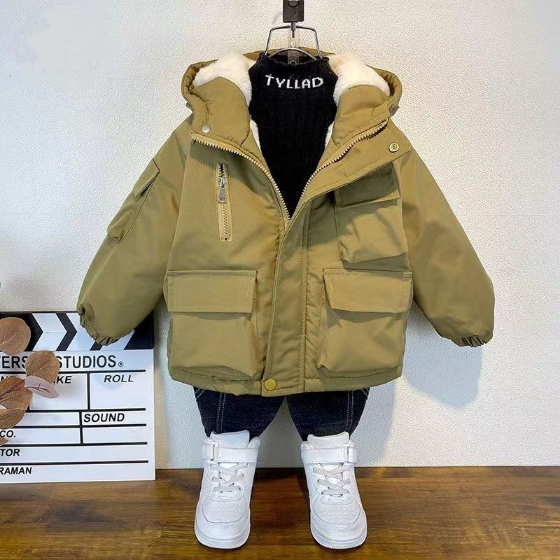 Baby X Clothing - Kids Boys Plush Warm Jacket Hooded