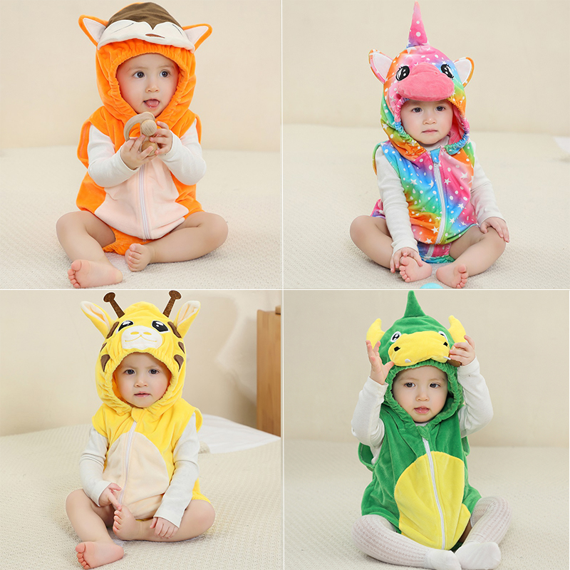 Baby Clothing For Boys - MICHLEY Carnival Baby Romper Bodysuit Sleeveless