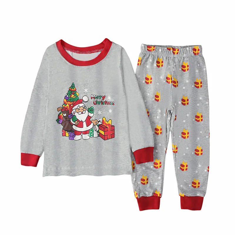 Gray Santa Claus Print Kids Pa - огляд і ціна Baby Clothing For Boys