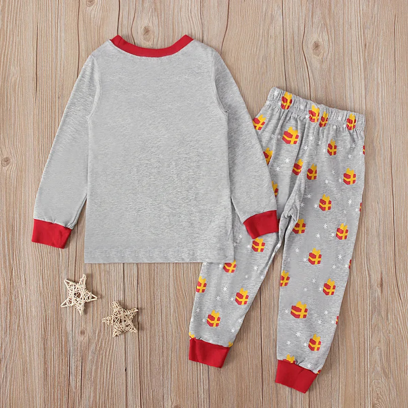Gray Santa Claus Print Kids Pa - огляд і ціна Baby Clothing For Boys