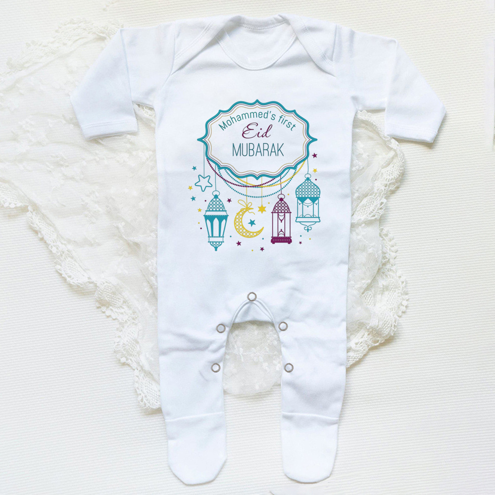 Personalized Eid Baby Romper C - огляд і ціна Baby Clothing Name