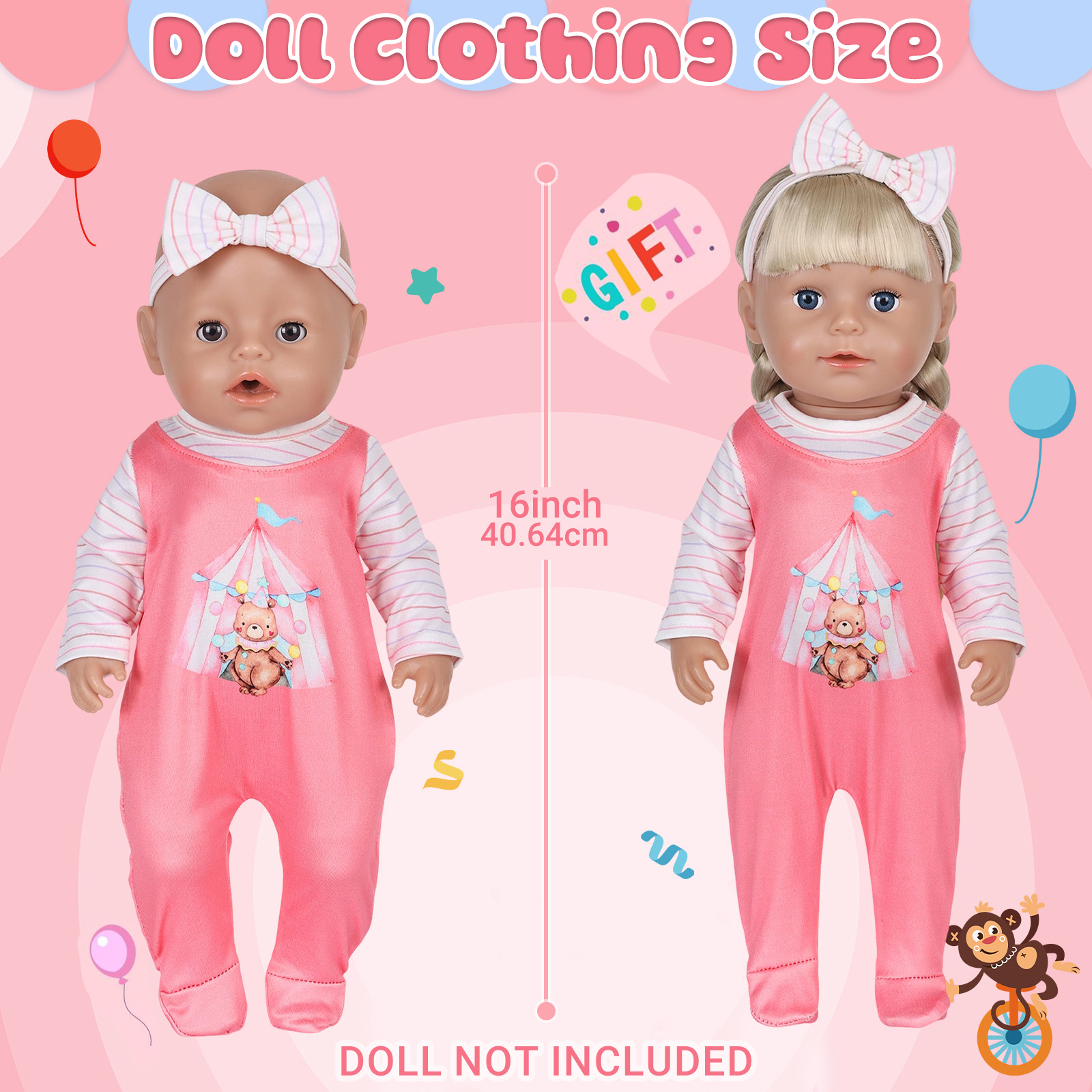 Doll Clothes for 16-18inch 40- - огляд і ціна Baby Clothing Set