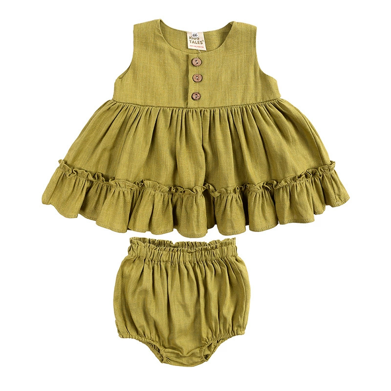 Cotton Linen Baby Girls Clothe - огляд і ціна Baby Clothing Layers
