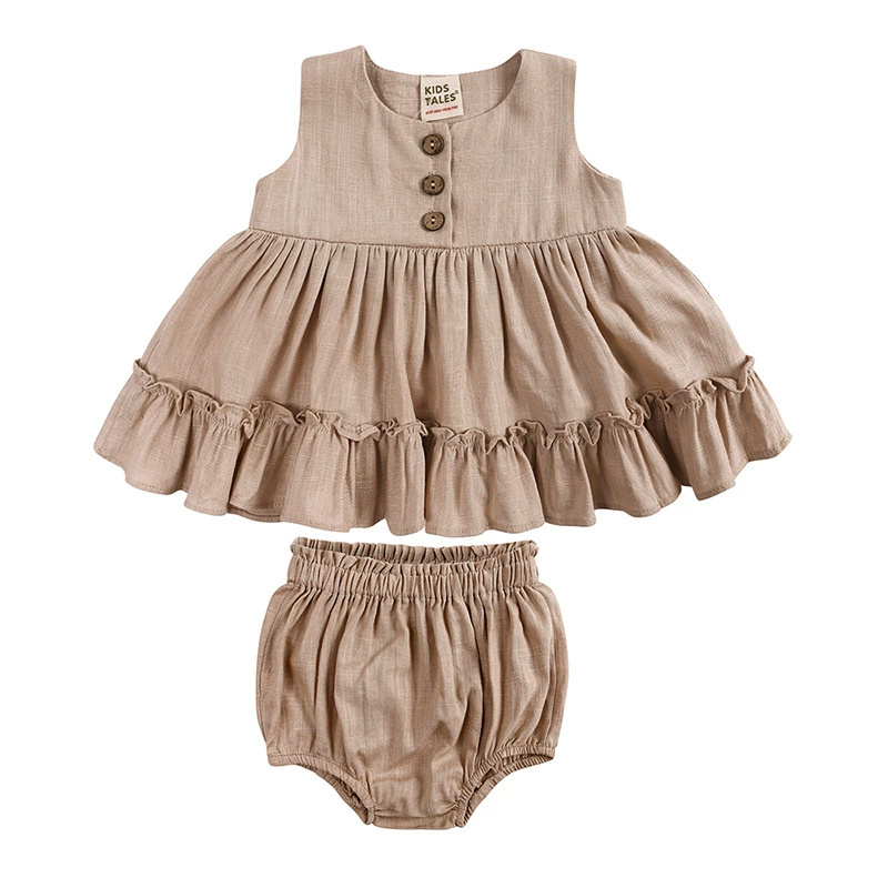 Cotton Linen Baby Girls Clothe - огляд і ціна Baby Clothing Layers