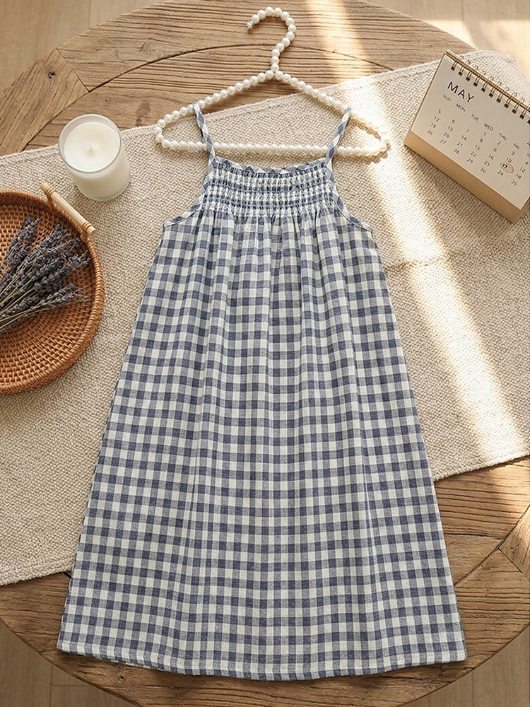 Toddler Girls Plaid Cami Dress - огляд і ціна Baby Clothing H&M