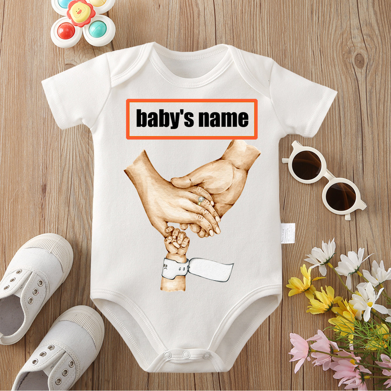 Custom Text (Baby's Name) Jump - огляд і ціна Baby Clothing Name