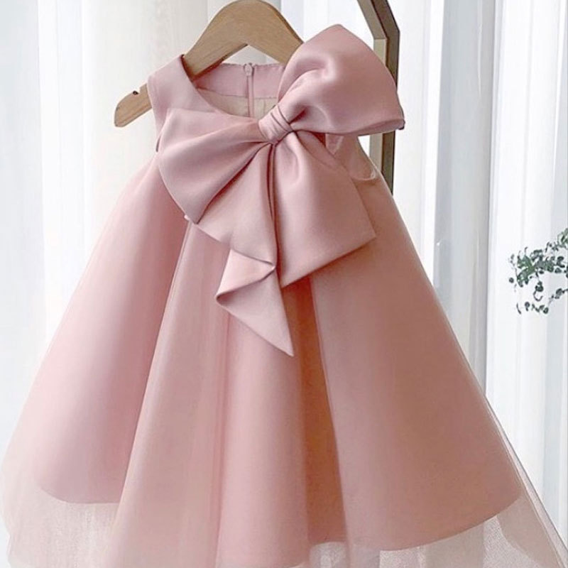Summer Big Bow Baby Girl Dress - огляд і ціна Baby Clothing Set