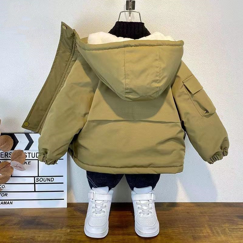 Kids Boys Plush Warm Jacket Ho - огляд і ціна Baby X Clothing