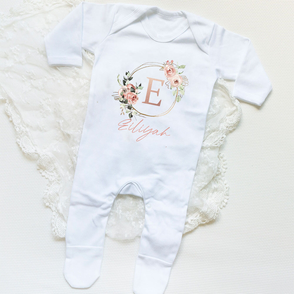 Personalised Baby Girl Sleepsu - огляд і ціна Baby Clothing Name
