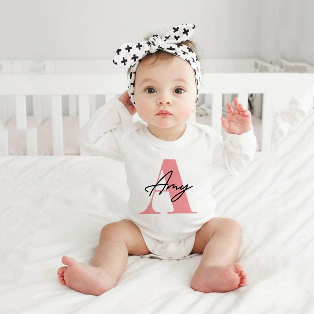 Baby Girl Name Romper Pregnanc - огляд і ціна Baby Clothing Name