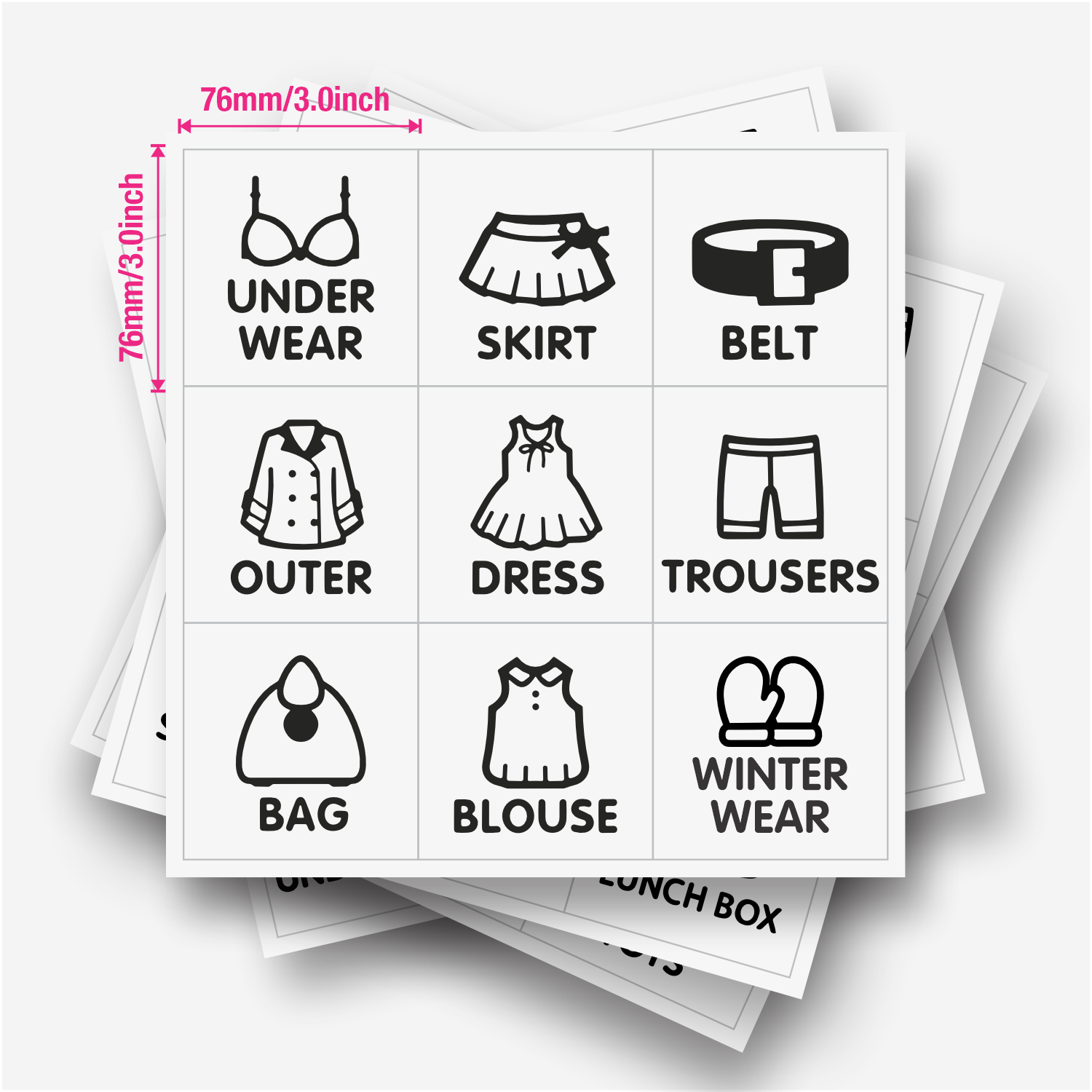 9 pcs/Sheet, Wardrobe Organize - огляд і ціна Baby Clothing