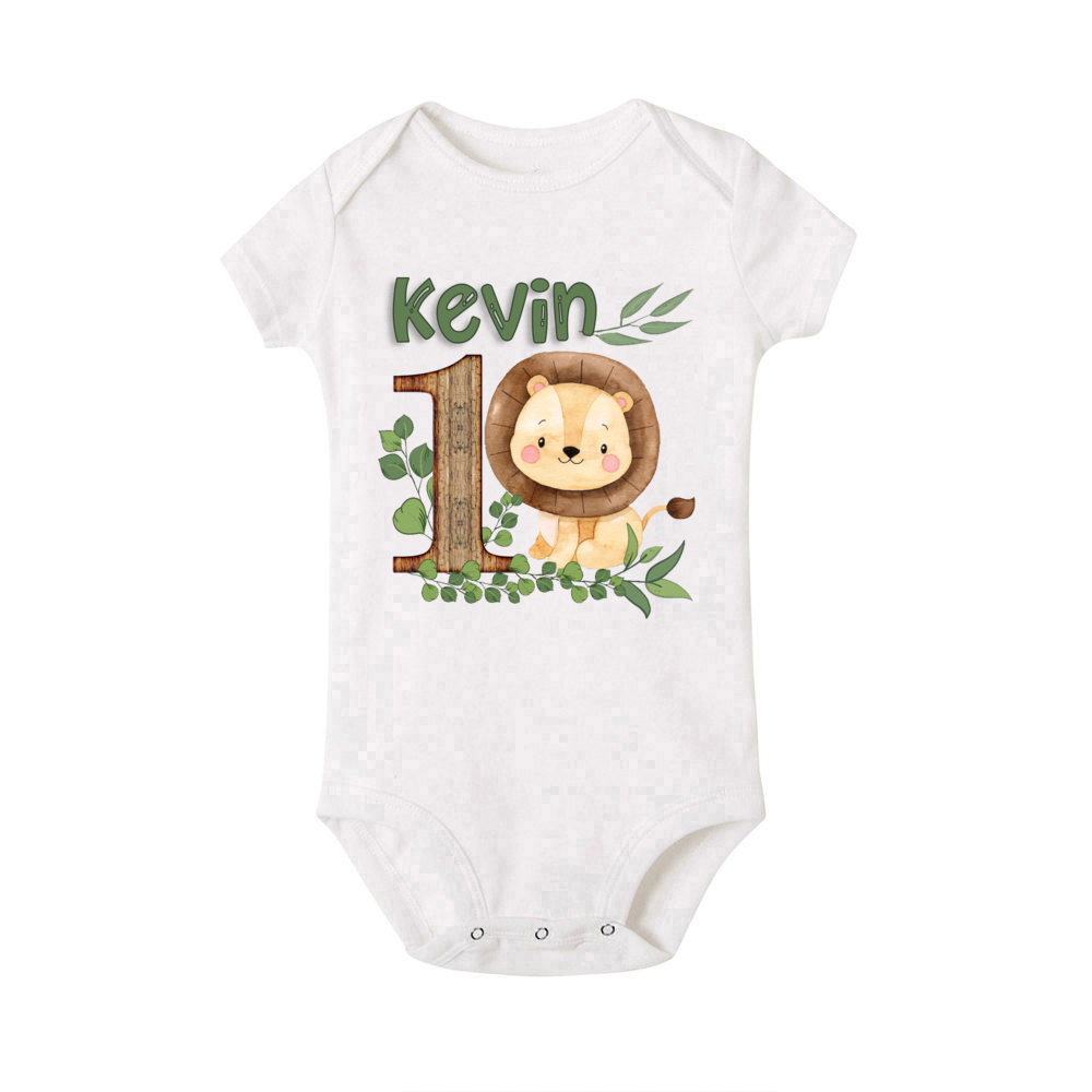 Personalised Safari Animal wit - огляд і ціна Baby Clothing Name
